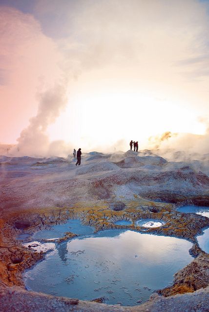 Geysers Sol de Mañana Sud Lipez Bolivie