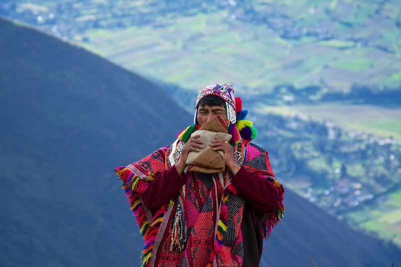 Musicien andin - Vallée Sacrée des Incas