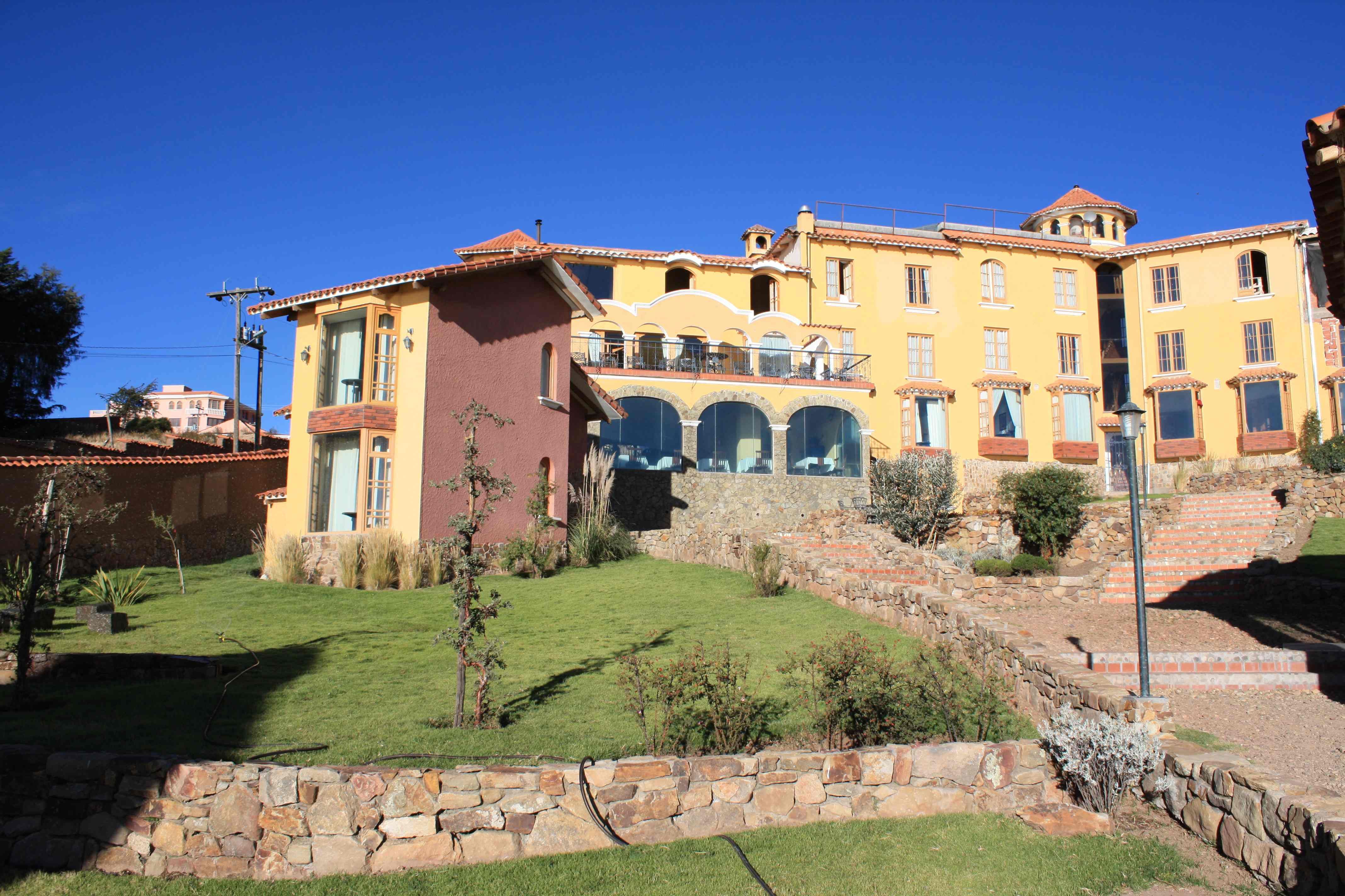 Hôtel Rosario del Lago – jardin