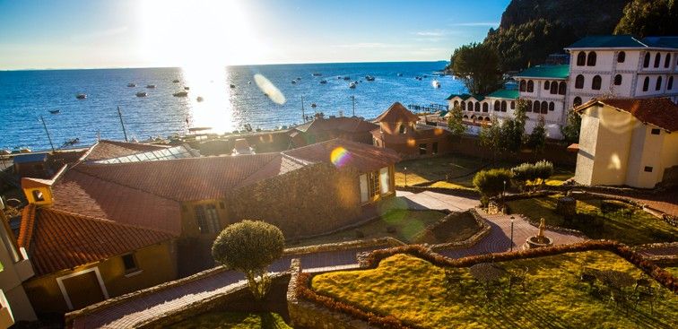 Hôtel Rosario del Lago – jardin